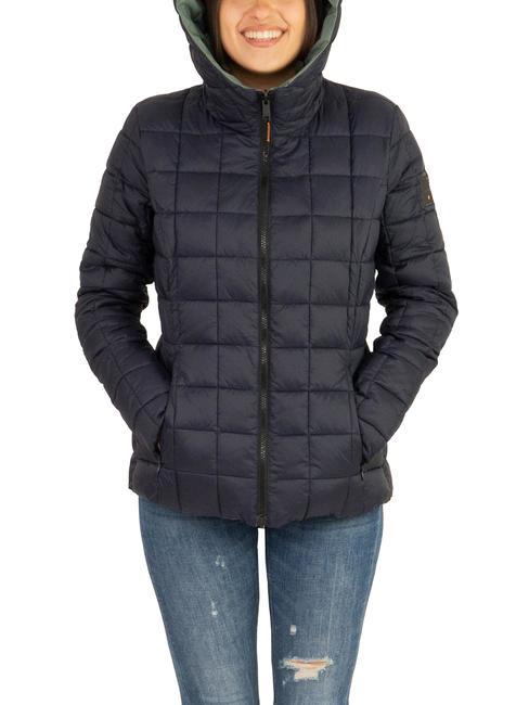 SCIRE NY DOUBLE Plum&iacute;fero de doble cara con capucha. bosque oscuro - azul grafito - Chaquetas de plumas de mujer