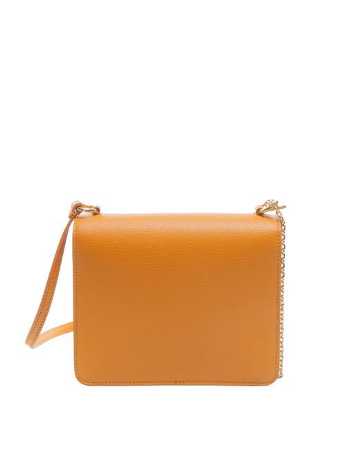 ANNE Mini bolso con solapa de piel martillada pimenton - Bolsos Mujer