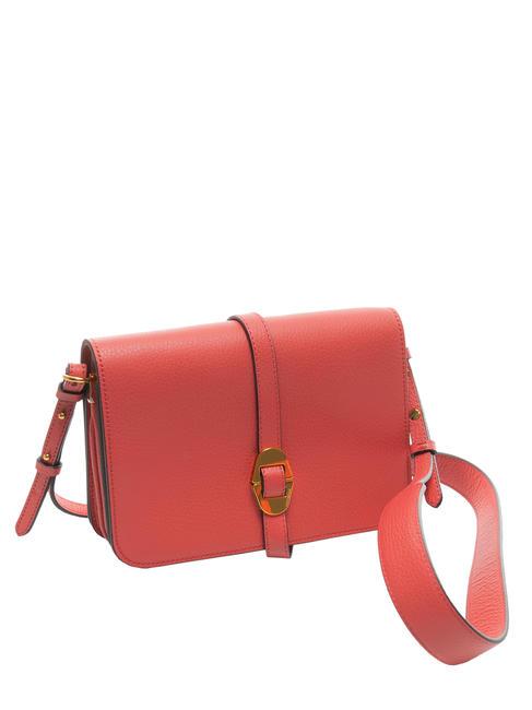 COSIMA Bolso bandolera de piel martillada arándanos - Bolsos Mujer