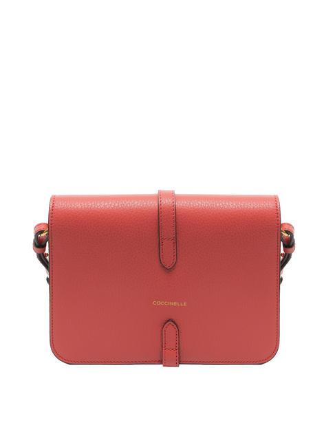 COSIMA Bolso bandolera de piel martillada arándanos - Bolsos Mujer