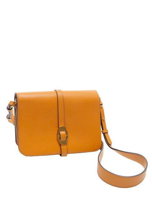 COSIMA Bolso bandolera de piel martillada pimenton - Bolsos Mujer