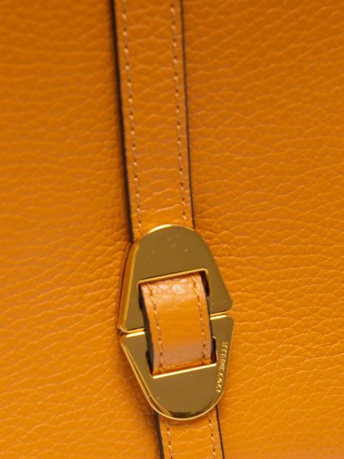 COSIMA Bolso bandolera de piel martillada pimenton - Bolsos Mujer