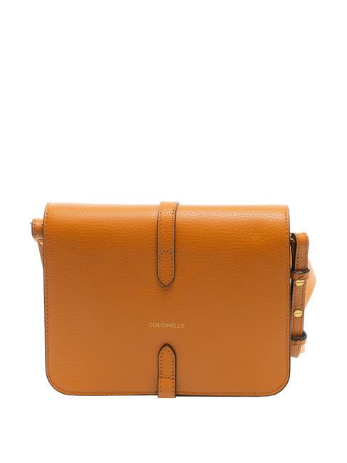 COSIMA Bolso bandolera de piel martillada pimenton - Bolsos Mujer