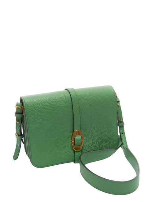 COSIMA Bolso bandolera de piel martillada menta - Bolsos Mujer