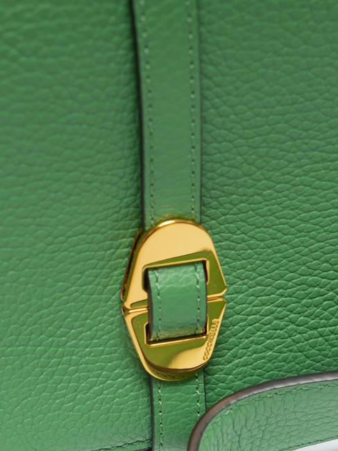 COSIMA Bolso bandolera de piel martillada menta - Bolsos Mujer