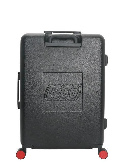 SIGNATURE Carro de tamaño mediano negro rojo - Trolley Rígidos