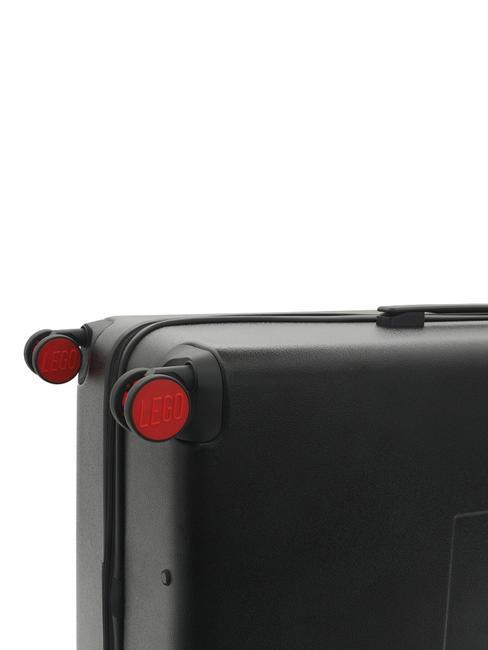 SIGNATURE Carro de tamaño mediano negro rojo - Trolley Rígidos