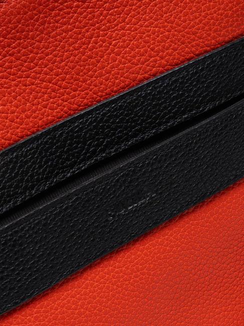 HUNTER  Bolso de cuero naranja - Bandoleras Hombre