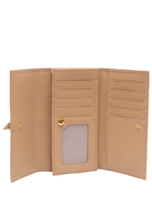 CHERRY  Cartera de piel granulada tostado - Carteras Mujer