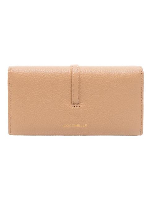 CHERRY  Cartera de piel granulada tostado - Carteras Mujer