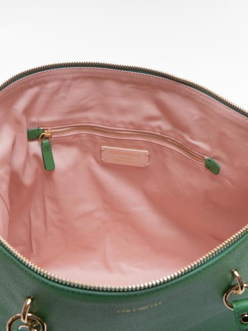 ALPHA  Bolso shopping de piel menta - Bolsos Mujer
