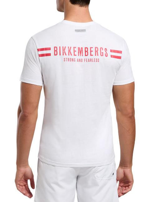 VERTICAL STRIPES Camiseta de algodón blanco - camiseta