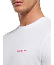 BIKKEMBERGS VERTICAL STRIPES Camiseta de algod&oacute;n blanco - camiseta - 3
