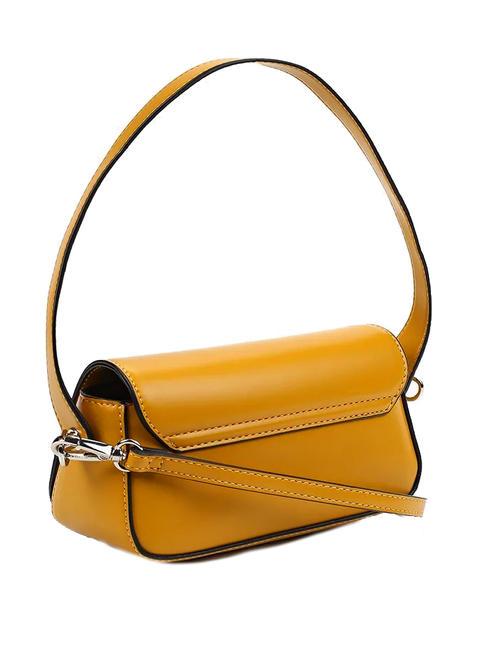   Bolso bandolera con bandolera ocre - Bolsos Mujer