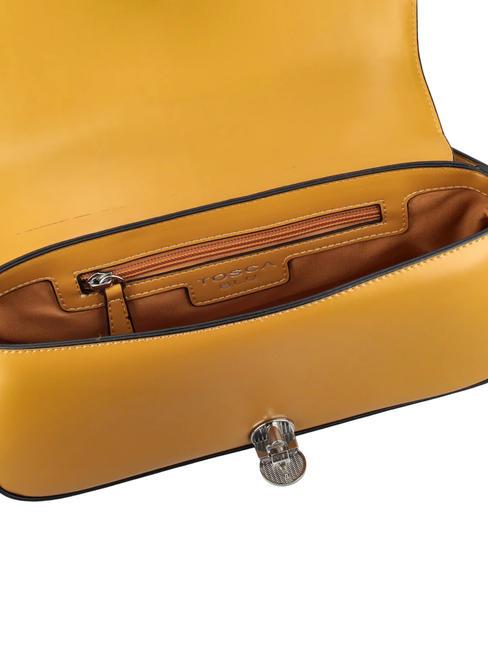   Bolso bandolera con bandolera ocre - Bolsos Mujer