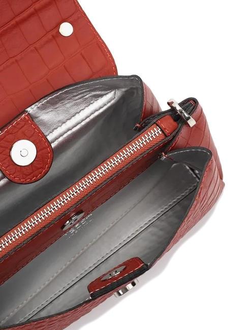 BIGNE Bolso pequeño de piel de coco ladrillo - Bolsos Mujer