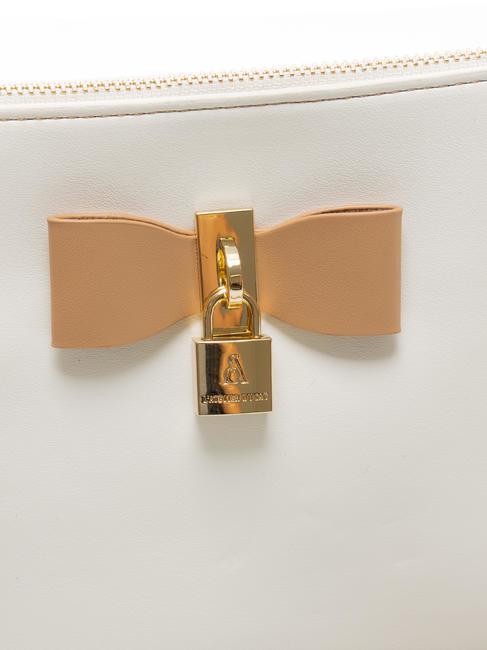 LA LA LAND Bolso de mano de hombro plano blanco/bronceado - Bolsos Mujer