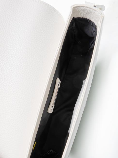 PETRA Bolso bandolera peque&ntilde;o blanco roto / negro - Bolsos Mujer