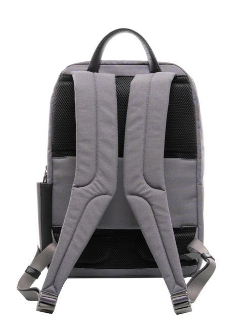 KLOUT Mochila en piel y tela, soporte para pc de 15,6" grigio2 - Mochilas para portátil