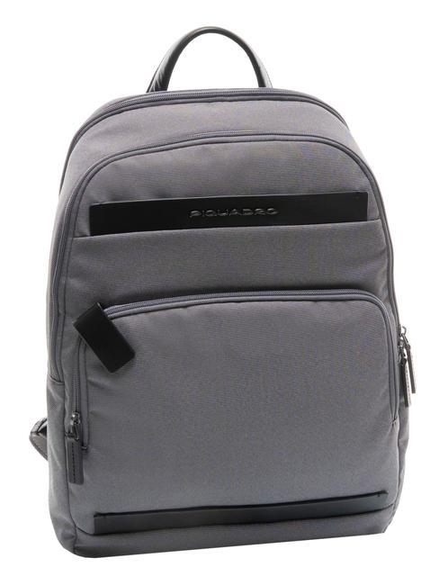 KLOUT Mochila en piel y tela, soporte para pc de 15,6" grigio2 - Mochilas para portátil