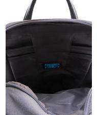 PIQUADRO KLOUT Mochila en piel y tela, soporte para pc de 15,6" grigio2 - Mochilas para portátil - 5