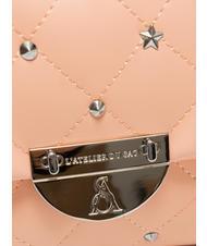 L'ATELIER DU SAC REBECCA Bolso acolchado con solapa durazno - Bolsos Mujer - 3