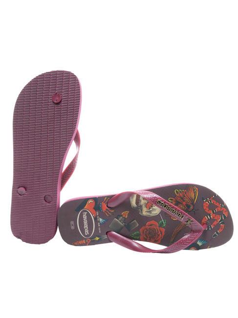 TOP TRIBO Chanclas TOP suelo morado - Zapatos Hombre