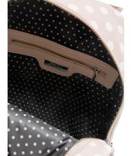 PASH BAG LADY Mochila de lunares con pañuelo arena/blanco - Bolsos Mujer - 6