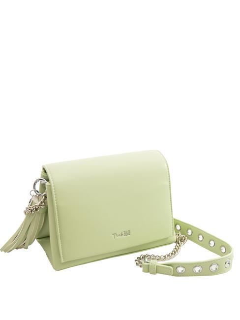 BLUSH Mini bolso bandolera con solapa verde - Bolsos Mujer