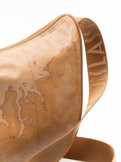 GEO CLASSIC Bolso bandolera mediano tipo media luna NATURAL - Bolsos Mujer