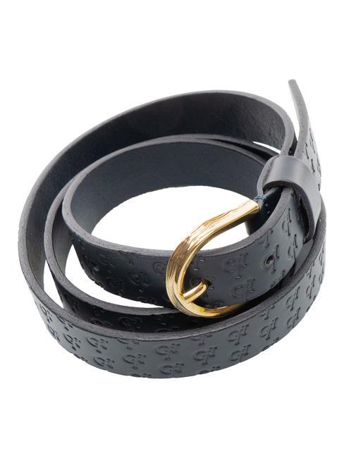 EMBOSSED Cintur&oacute;n de cuero azul - Cinturones