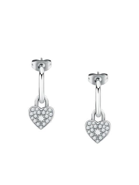 ABBRACCIO Pendientes charm corazón con circonitas blanco - Pendientes