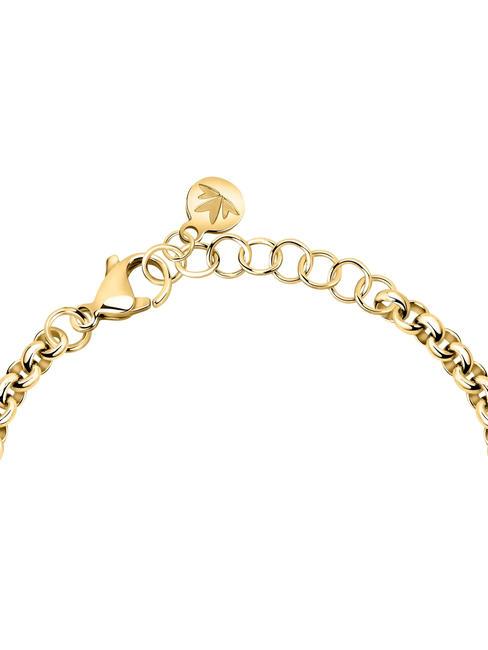 BAGLIORI Pulsera con 4 dijes de corazón. oro - Pulseras