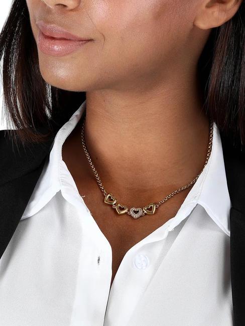 BAGLIORI gargantilla 4 corazones oro - Collares