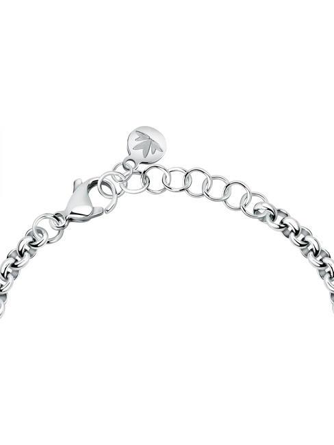BAGLIORI Pulsera con 3 charms y circonitas SILVER - Pulseras