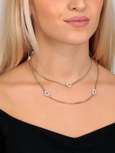 INCONTRI Collar doble vuelta con corazones oro - Collares
