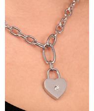 MORELLATO ABBRACCIO Collar de cadena con dije de corazón SILVER - Collares - 3