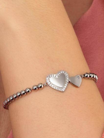 LOVE Pulsera con colgante SILVER - Pulseras