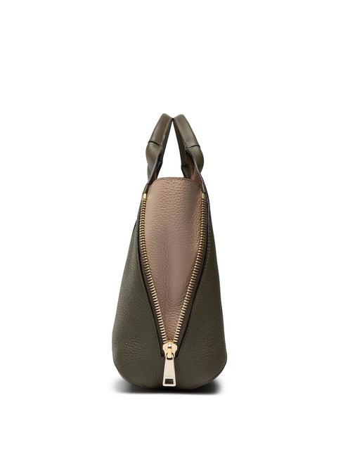 GILDA Bolso tote Roma y piel de becerro st eracle salvia c+greige - Bolsos Mujer
