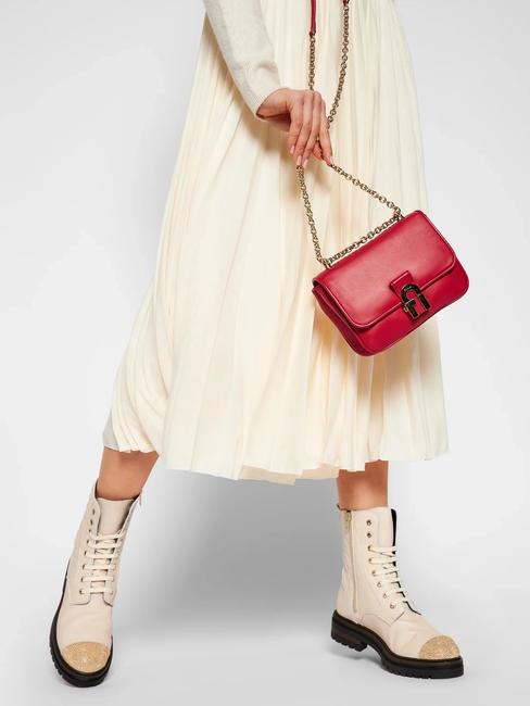 COSY Bolso bandolera de napa bruñida RUBY - Bolsos Mujer