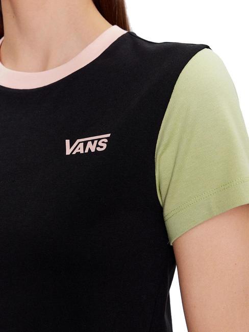 COLORBLOCK Camiseta de algodón de manga corta negro/pera de invierno - camiseta