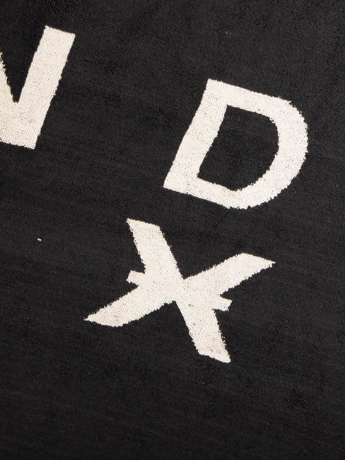 DRAPER  Toalla de playa de algodón negro - Accesorios de viaje