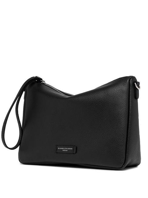 NORA POUCH Bolso de piel con bandolera negro - Bolsos Mujer