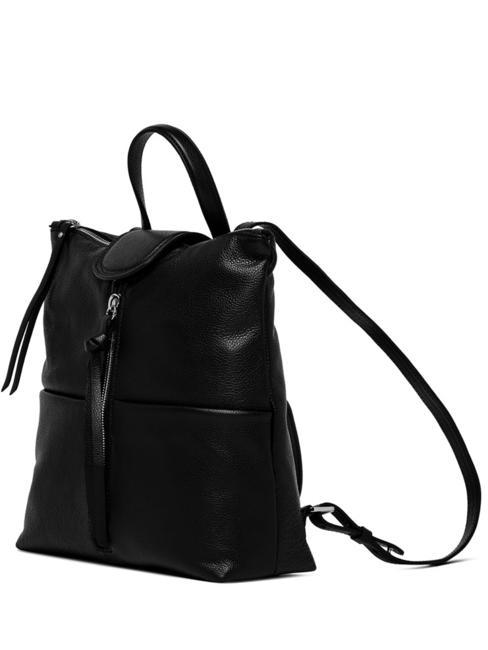 GIADA Mochila de piel para mujer. negro - Bolsos Mujer