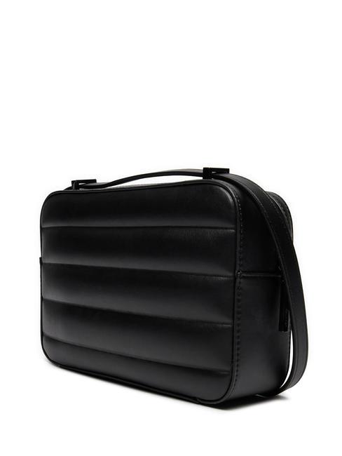 LINE QUILT Bolsa de hombro negro - Bolsos Mujer