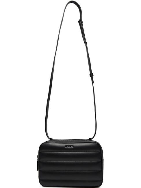 LINE QUILT Bolsa de hombro negro - Bolsos Mujer