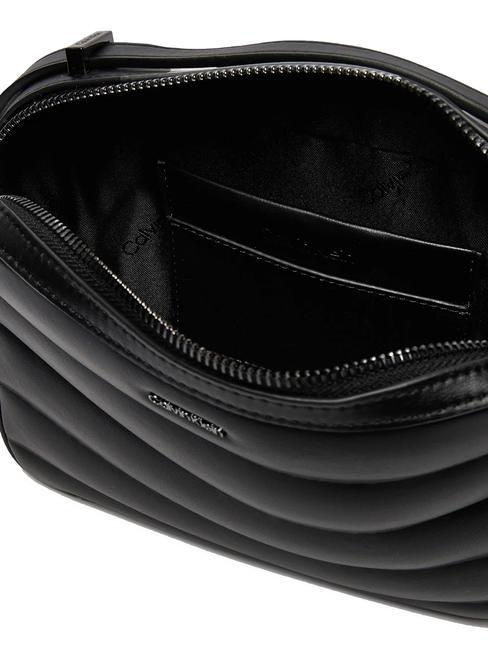 LINE QUILT Bolsa de hombro negro - Bolsos Mujer