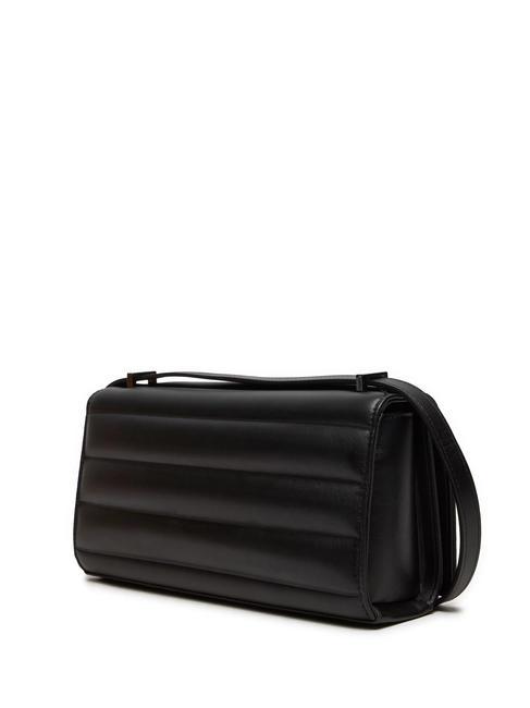 LINE QUILT bolsa de hombro negro - Bolsos Mujer