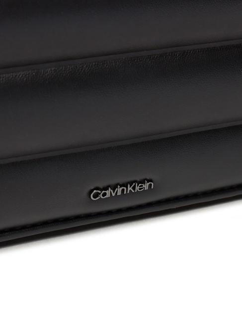 LINE QUILT bolsa de hombro negro - Bolsos Mujer