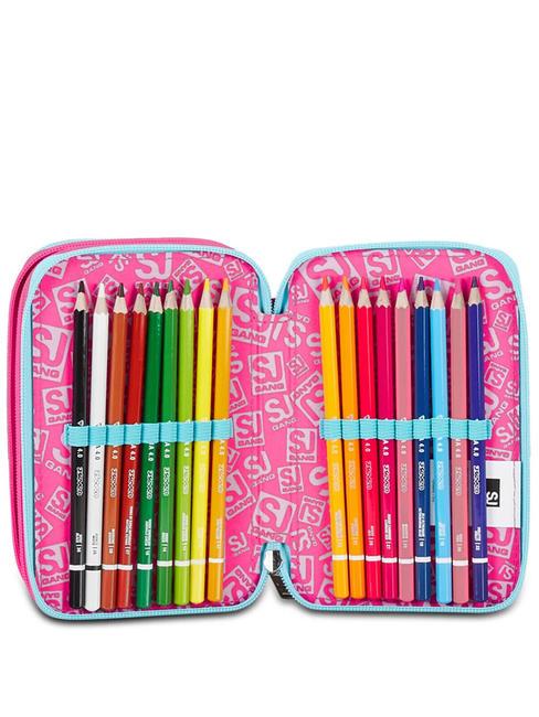 PINKFUR GIRL Estuche con kit escolar completo. resplandor azul - Estuches y Accesorios